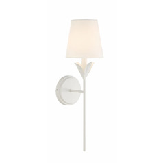 Broche 21-Inch Wall Sconce in Matte White by Crystorama Lighting