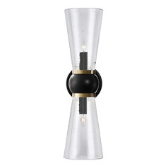 Currey and Company Byford Oil Rubbed Bronze & Polished Brass Sconce