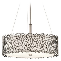 Silver Coral 18.25-Inch Classic Pewter Pendant by Kichler Lighting