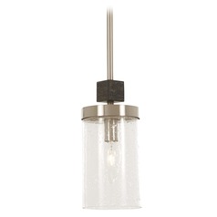 Grey with brushed Nickel Mini Pendant by Minka Lavery