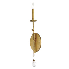 Eden Charcoal Gold Leaf Sconce by Maxim Lighting