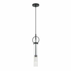 Chloe LED Mini Pendant in Matte Black by Evolv by Justice Design Group