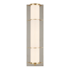 Currey and Company Blaine Polished Nickel & Polished Brass Sconce