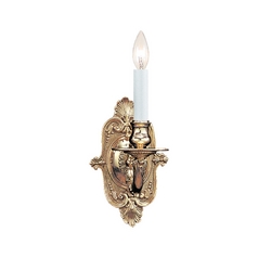 Sconce Wall Light in Polished Brass Finish
