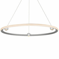 Nodes 5CCT LED 40-Inch Pendant in Brushed Aluminum by ET2 Lighting