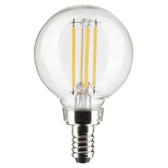 4W G16.5 2700K Clear LED Light Bulbs 2-Pack by Satco Lighting