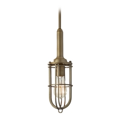 Urban Renewal 4.38-Inch Mini Pendant in Dark Antique Brass by Generation Lighting