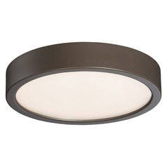 8-Inch LED Flush Mount in Painted Copper Bronze Patina by George Kovacs
