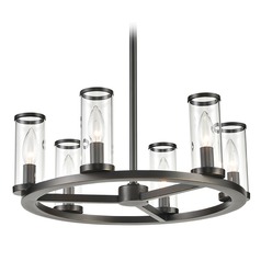 Revolve Urban Bronze Chandelier by Alora Lighting