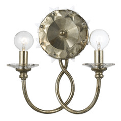 Crystorama Lighting Willow Antique Silver Sconce