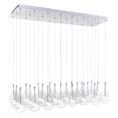 Larmes 24-Light Pendant in Polished Chrome by ET2 Lighting