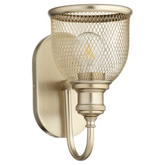 Omni Aged Brass Sconce by Quorum Lighting