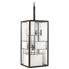 Pendant Light with Copper Glass in Buckeye Bronze by Hinkley Lighting