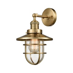Elk Lighting Seaport Satin Brass Sconce