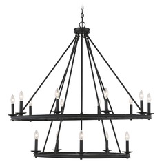 Middleton Matte Black Chandelier by Savoy House