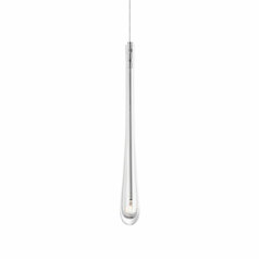 Stillo 18-Inch Mini Pendant in Satin Nickel by ET2 Lighting