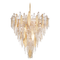 Maxim Lighting Majestic Gold Leaf Chandelier