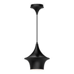 Alora Lighting Emiko Matte Black Mini-Pendant Light with Bell Shade