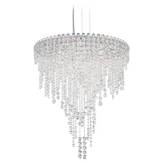 Schonbek Worldwide Lighting Chantant Polished Stainless Steel Pendant Light