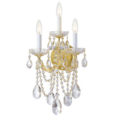 Crystorama Lighting Maria Theresa Gold Sconce