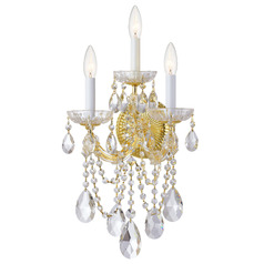 Crystorama Lighting Maria Theresa Gold Sconce
