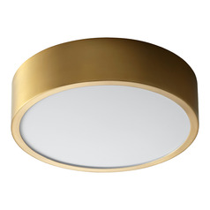 Peepers 10-Inch Ceiling Mount in Aged Brass by Oxygen Lighting