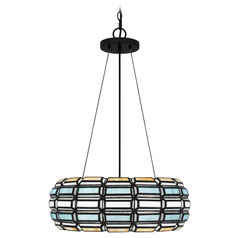Shanghai 19.50-Inch Pendant in Matte Black by Quoizel Lighting