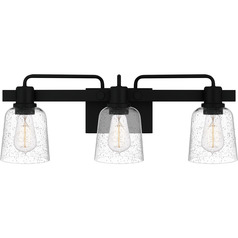 Lydia Matte Black Bathroom Light by Quoizel Lighting