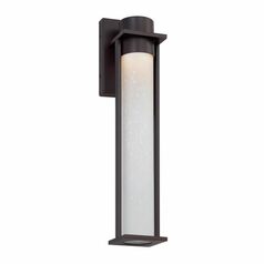 Wooster LED Outdoor Wall Light in Black by Evolv by Justice Design Group