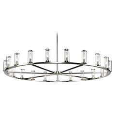 Revolve Polished Nickel Chandelier by Alora Lighting