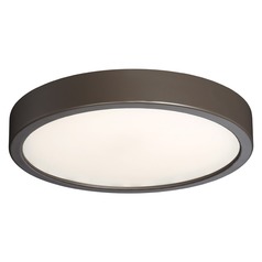 10-Inch LED Flush Mount in Painted Copper Bronze Patina by George Kovacs