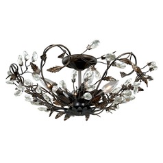 Jardin Architectural Bronze & Gold Semi-Flush Mount by Vaxcel Lighting