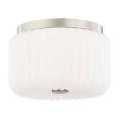 Lydia Polished Nickel Flush Mount by Mitzi by Hudson Valley