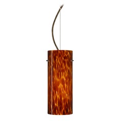 Besa Lighting Stilo Bronze LED Pendant Light