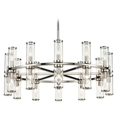 Revolve Polished Nickel Chandelier by Alora Lighting