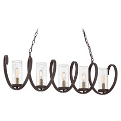 Tumult Western Bronze 5-Light Chandelier by Quoizel Lighting
