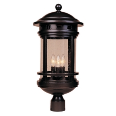 Seeded Glass Post Light Oil Rubbed Bronze Designers Fountain Lighting
