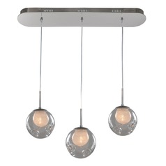 Meteor Chrome Multi-Light Pendant by Kalco Lighting