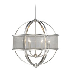 Colson Pewter Chandelier by Golden Lighting
