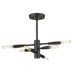 Ascension Matte Black Semi-Flush Mount by Z-Lite