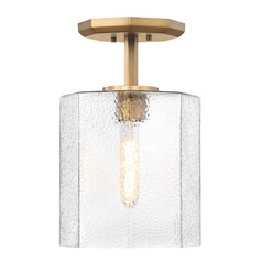 Designers Fountain Haven Old Satin Brass Semi-Flushmount Light