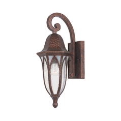Frosted Seeded Glass Outdoor Wall Light Copper Designers Fountain Lighting