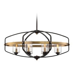 Kirkland English Bronze & Brass Linear Light by Savoy House
