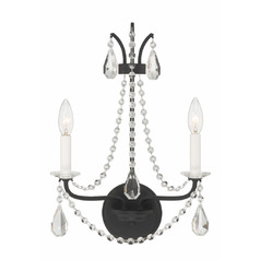 Karrington Wall Sconce in Matte Black by Crystorama Lighting