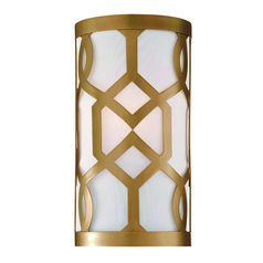 Crystorama Lighting Jennings Aged Brass Sconce