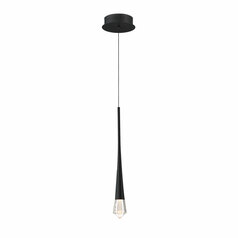 Pierce 21.50-Inch LED Mini Pendant in Black by ET2 Lighting