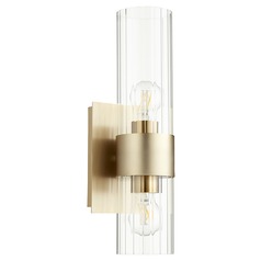 Aged Brass Sconce by Quorum Lighting
