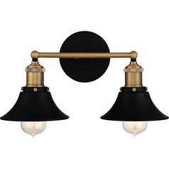 Trafalgar Bathroom Light in Matte Black by Quoizel Lighting
