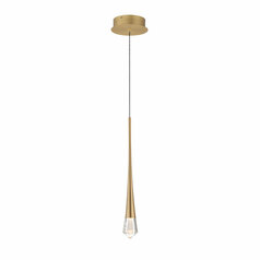 Pierce 21.50-Inch LED Mini Pendant in Gold by ET2 Lighting