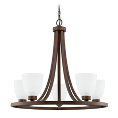 Dixon 26-Inch Chandelier in Bronze by HomePlace by Capital Lighting